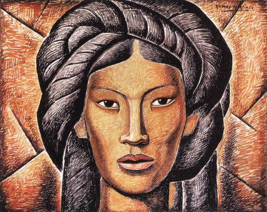Jalala, vintage artwork by Alfredo Ramos Martinez, 12x8" (A4) Poster