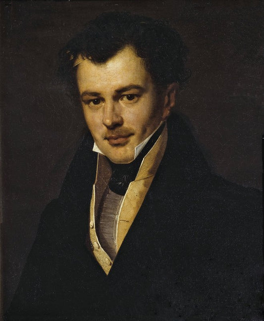 Portrait of M.M. Cherkasov, vintage artwork by Orest Kiprensky, 12x8" (A4) Poster