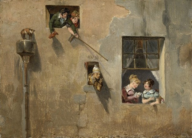 Hecklers, vintage artwork by French School 19th Century - Unknown, A3 (16x12") Poster Print
