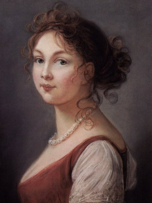 Louise, Queen of Prussia, vintage artwork by Élisabeth Vigee-Lebrun, 12x8" (A4) Poster