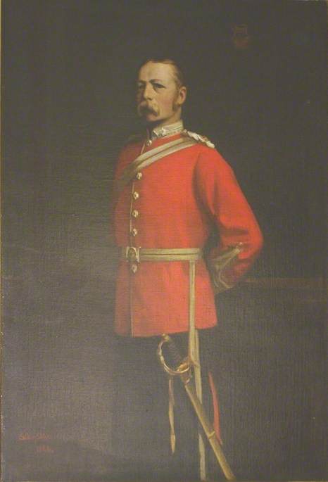 Major J. H. Broderick, vintage artwork by Sidney Starr, 12x8" (A4) Poster