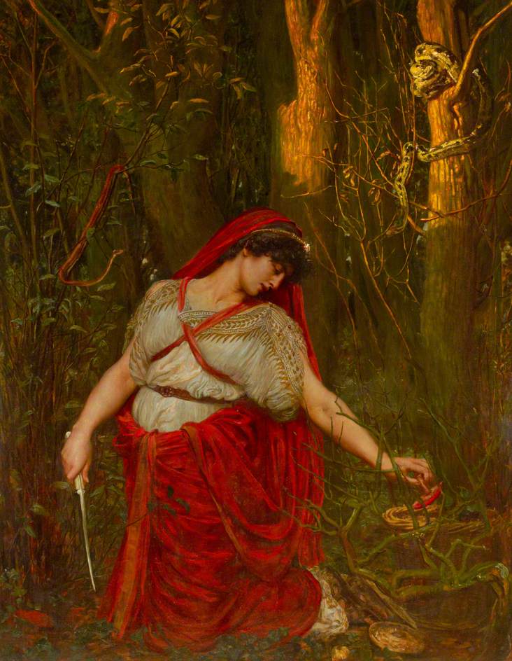 Medea the Sorceress, vintage artwork by Valentine Cameron Prinsep, 12x8" (A4) Poster