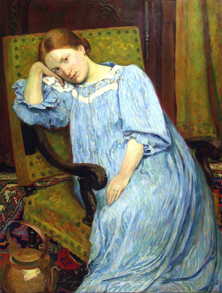 trait de la femme de l'artiste by Georges-Daniel de Monfreid,A3(16x12")Poster