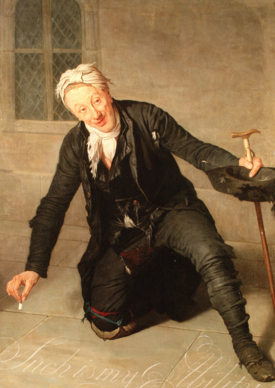 Edward Townsend as , vintage artwork by Johann Zoffany, 12x8" (A4) Poster