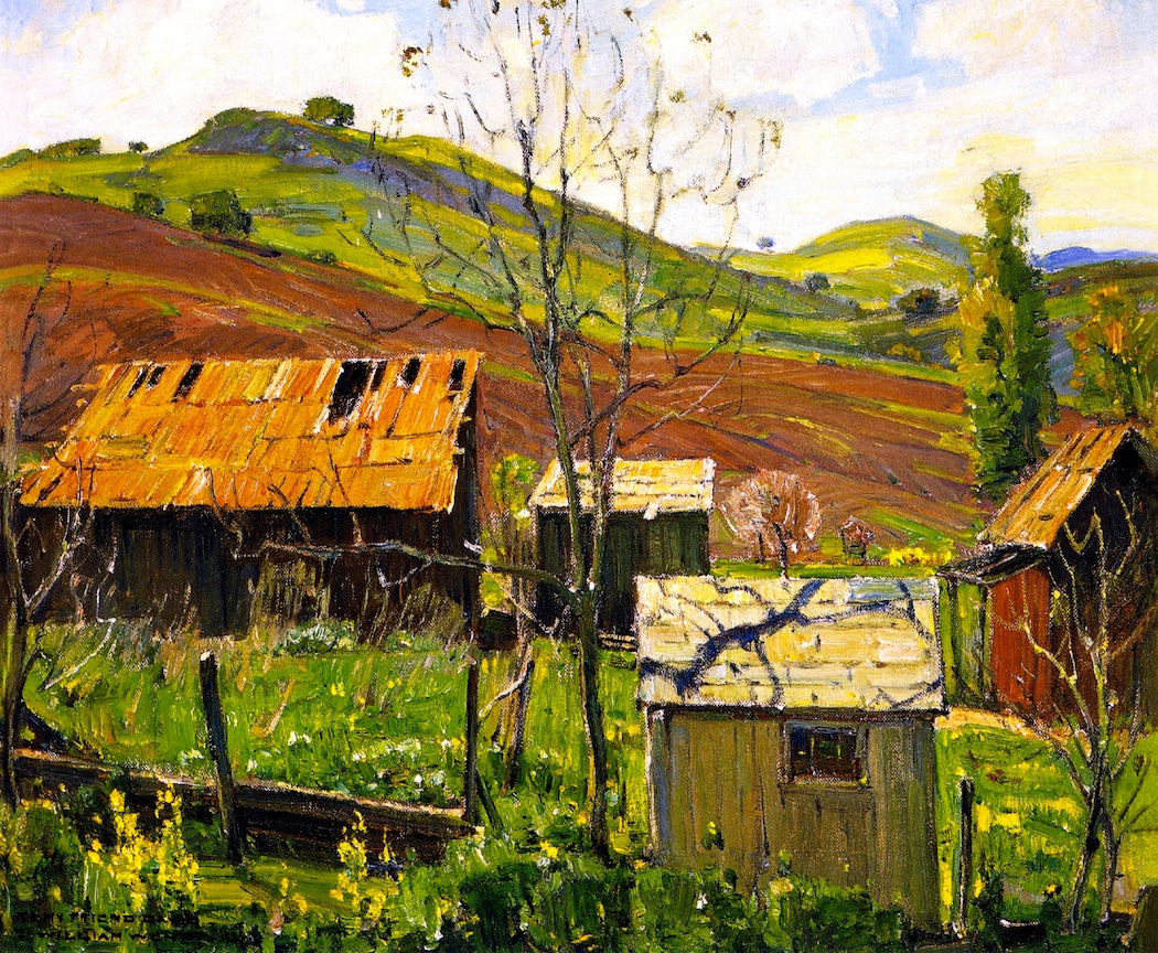 Foothill Ranch by William Wendt,A3(16x12")Poster