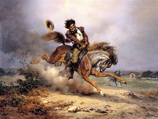 Joaquin Murieta, vintage artwork by Charles Christian Nahl, A3 (16x12") Poster Print