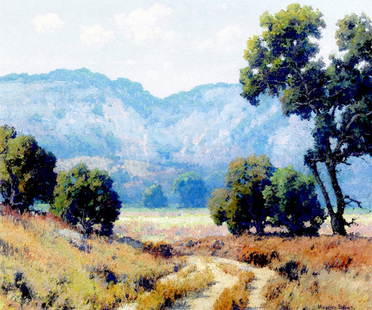 Valley Road, vintage artwork by Maurice Braun, 12x8" (A4) Poster