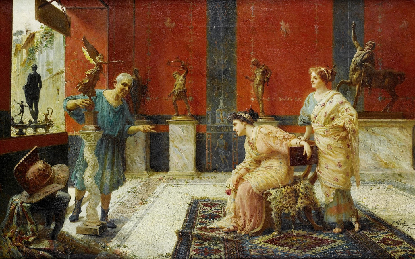 The Art Merchant by Edouardo Ettore Forti,16x12(A3) Poster