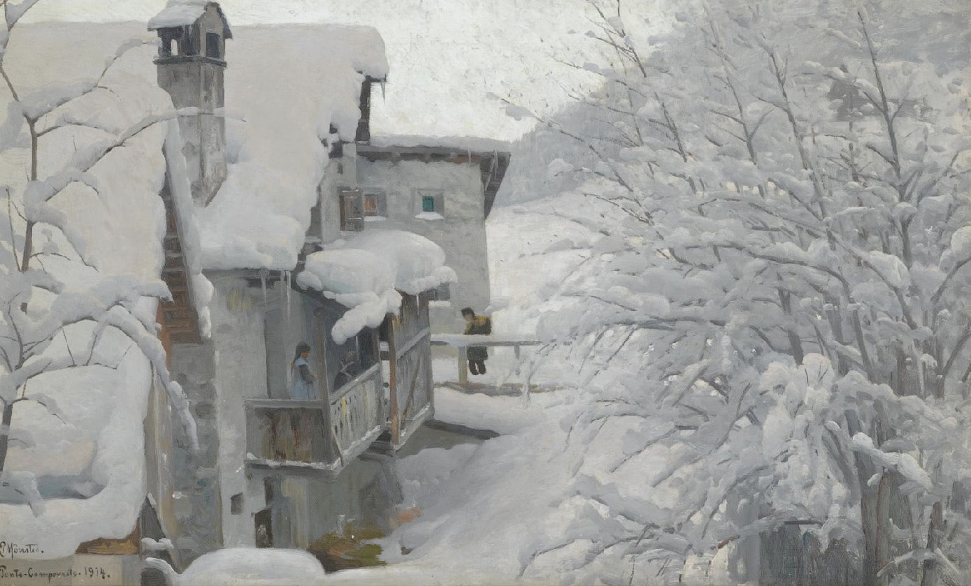Ponte-Campovasto by Peder Mork Monsted,A3(16x12")Poster