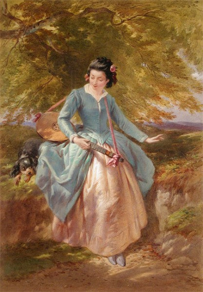 Idle Moments, vintage artwork by Joseph John Jenkins, A3 (16x12") Poster Print