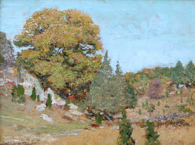 Autumn in Old Lyme, vintage artwork by Allen Butler Talcott, 12x8" (A4) Poster
