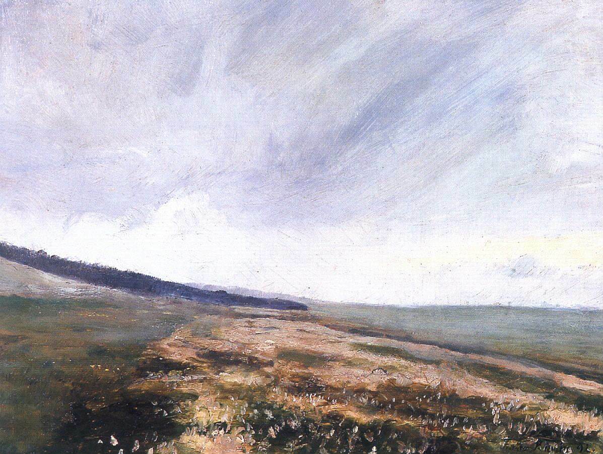 A Path Between Fields, vintage artwork by František Kaván, 12x8" (A4) Poster