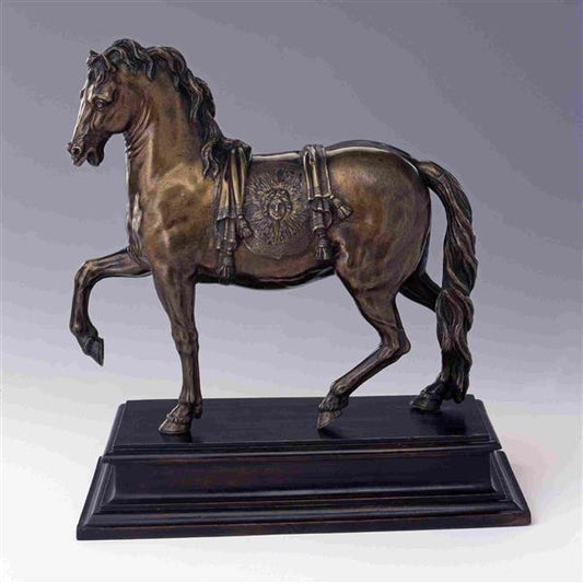 Bronze Horse (study for an Equestrian Statue of Louis XIV), vintage artwork by François Girardon, 12x8" (A4) Poster