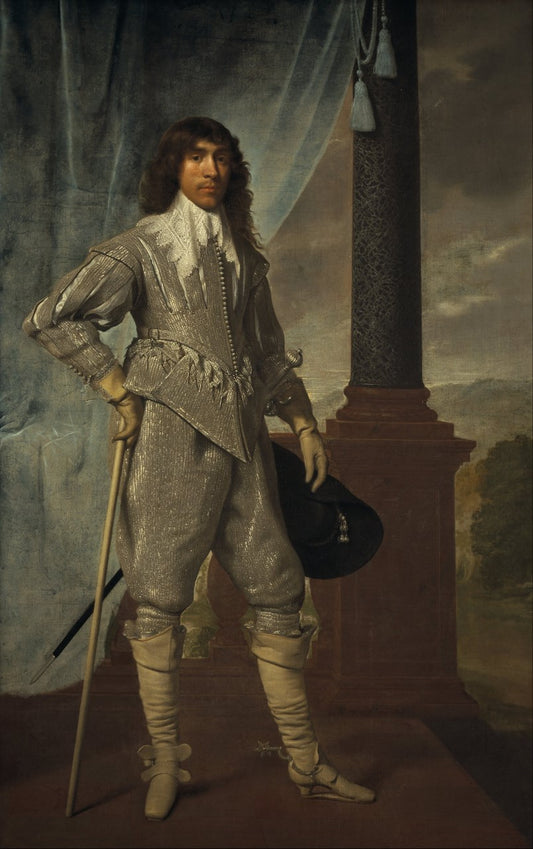 James Hamilton, 1st Duke of Hamilton (1606-1649), vintage artwork by Daniël Mijtens, 12x8" (A4) Poster