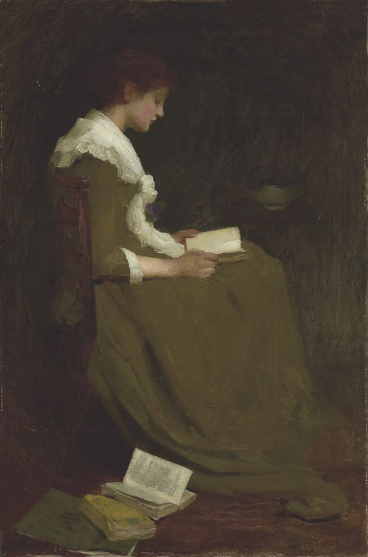 Girl reading by Isabel Codrington,16x12(A3) Poster