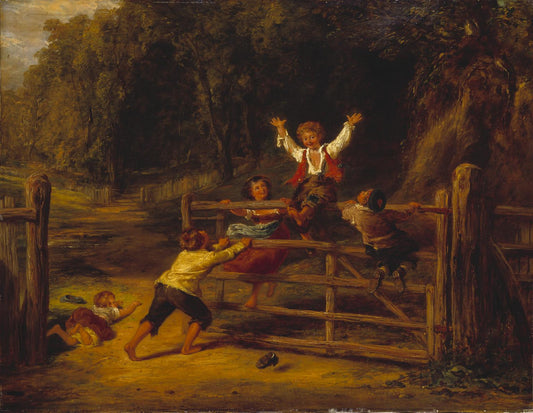 Happy as a King, vintage artwork by William Collins, A3 (16x12") Poster Print