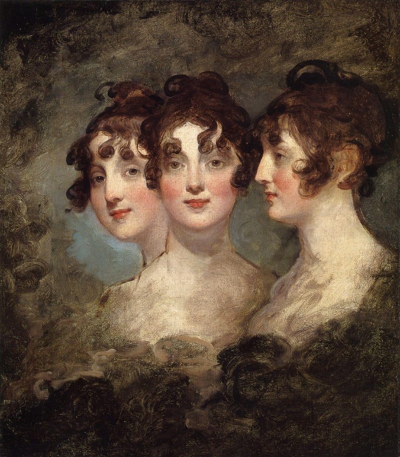 Elizabeth Patterson Bonaparte, vintage artwork by Gilbert Stuart, 12x8" (A4) Poster