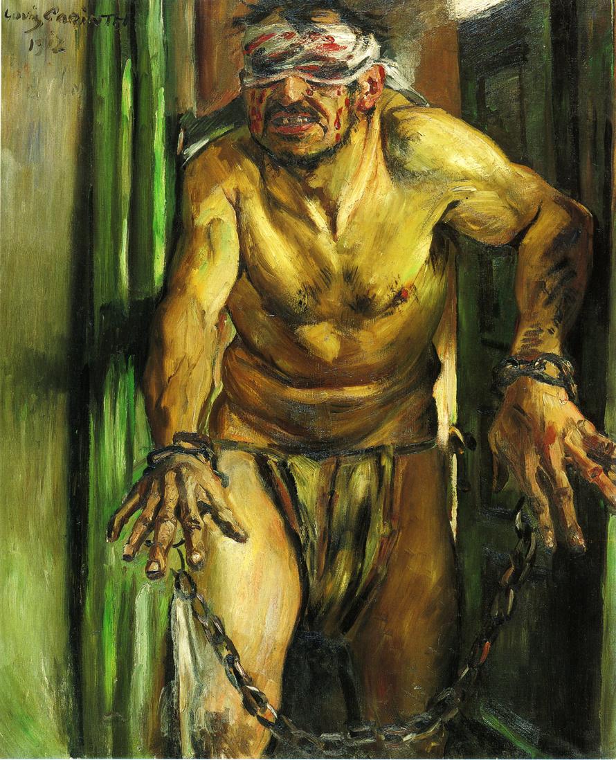 The Blinded Samson by Lovis Corinth,A3(16x12")Poster