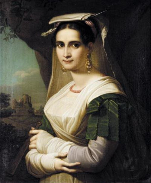 Alexandra Smirnoff nee Rosset, vintage artwork by Filippo Agricola, 12x8" (A4) Poster
