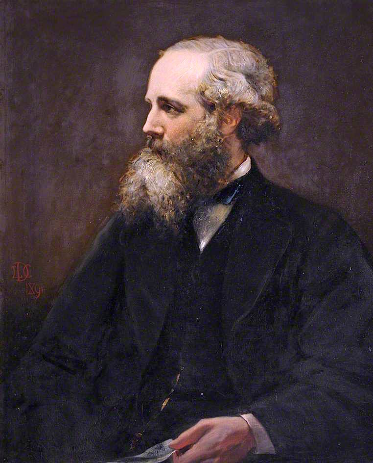 James Clerk-Maxwell, Fellow, Physicist, vintage artwork by Lowes Cato Dickinson, A3 (16x12") Poster Print