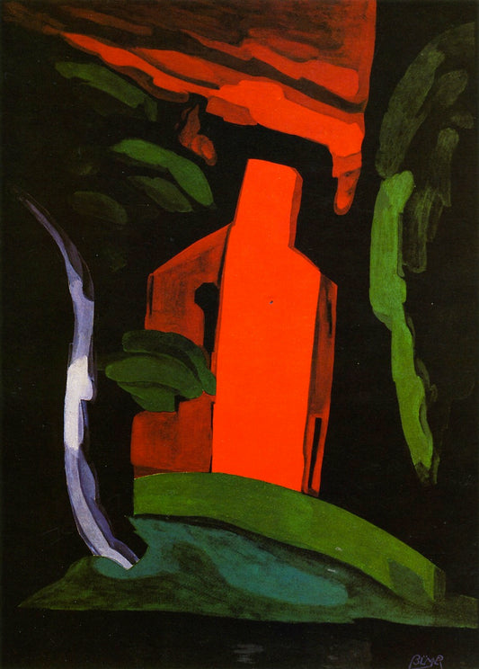 Imagination, vintage artwork by Oscar Bluemner, 12x8" (A4) Poster