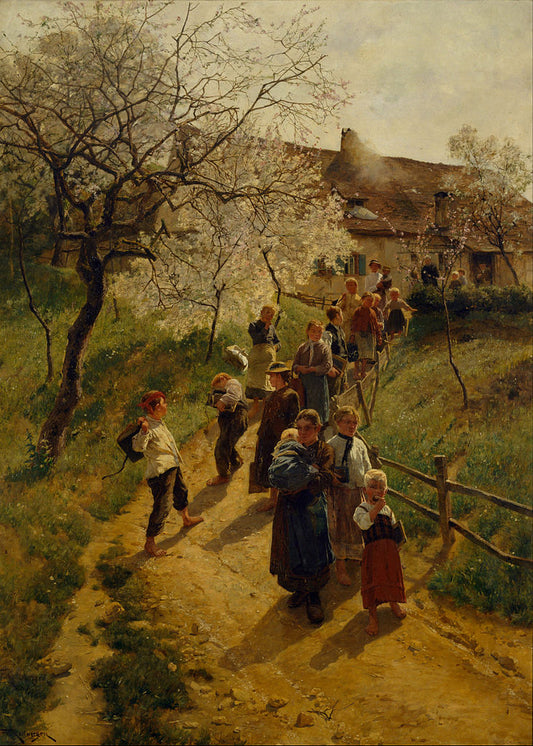 A Spring Day by Friederich Kallmorgen,A3(16x12")Poster