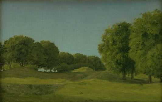 Study from the Deerpark near Copenhagen, vintage artwork by Christoffer Wilhelm Eckersberg, 12x8" (A4) Poster