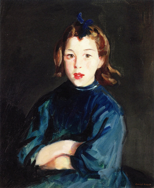 Ann of Achill, vintage artwork by Robert Henri, 12x8" (A4) Poster