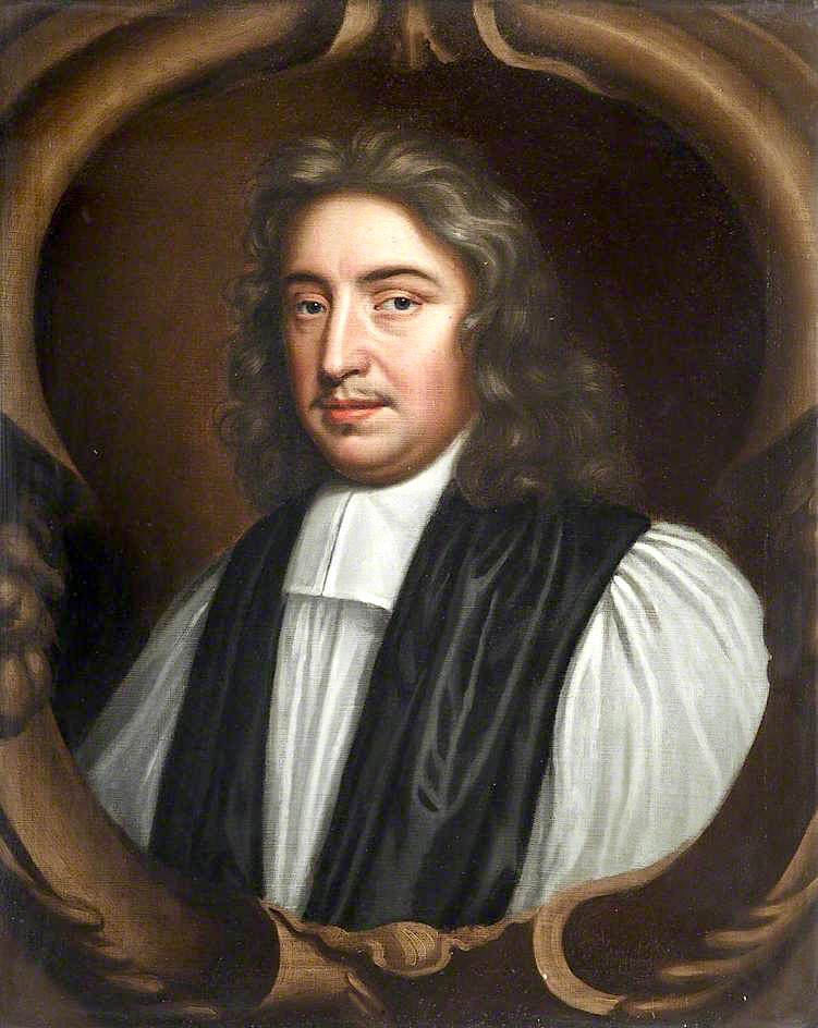 John Wilkins, Warden, vintage artwork by Mary Beale, 12x8" (A4) Poster