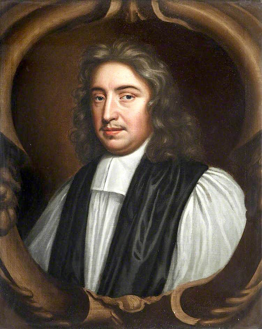 John Wilkins, Warden, vintage artwork by Mary Beale, 12x8" (A4) Poster