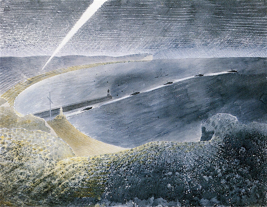 Coastal Defences by Eric Ravilious,16x12(A3) Poster