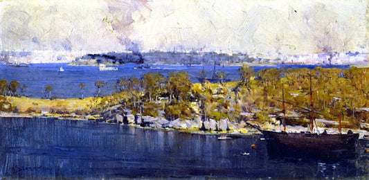 Cremorne, vintage artwork by Sir Arthur Streeton, 12x8" (A4) Poster