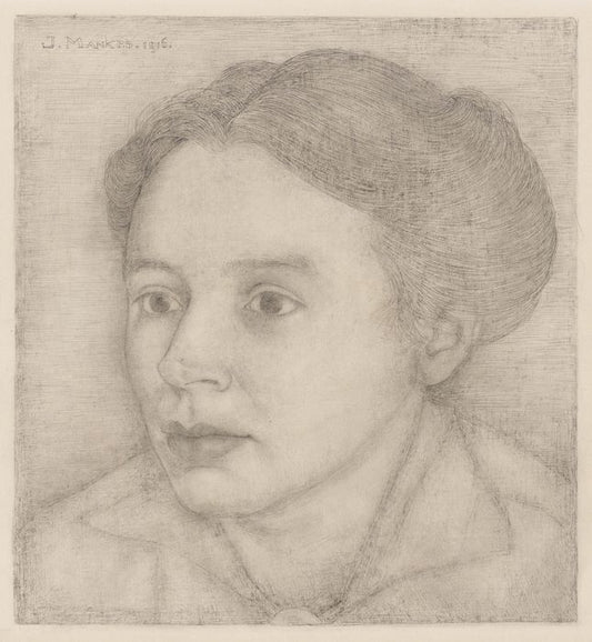 Portrait of Annie Mankes-Zernike by Jan Mankes,16x12(A3) Poster