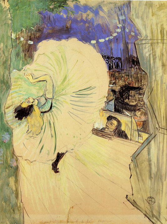 The Cartwheel, vintage artwork by Henri de Toulouse-Lautrec, 12x8" (A4) Poster