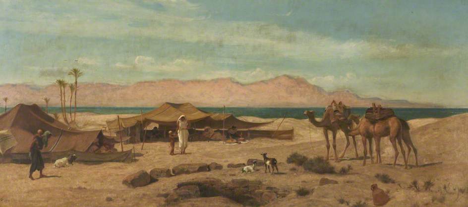 Desert Scene, vintage artwork by Frederick Goodall, A3 (16x12") Poster Print