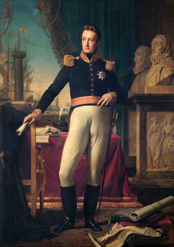William I (1772-1843), King of the Netherlands, vintage artwork by François Joseph Navez, 12x8" (A4) Poster