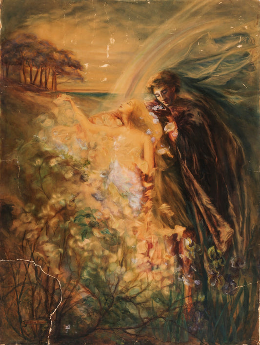 The Birth of Fand, vintage artwork by Da Loria Norman, 12x8" (A4) Poster