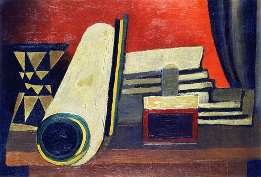 Nature Morte au Diabolo, vintage artwork by Roger de la Fresnaye, 12x8" (A4) Poster