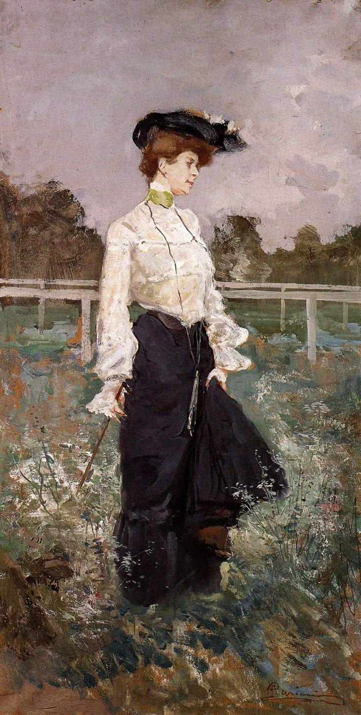 Woman Alone by Pompeo Mariani,A3(16x12")Poster