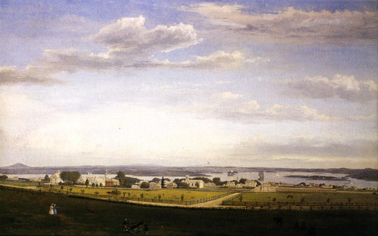 Castine from Fort George, vintage artwork by Fitz Henry Lane, A3 (16x12") Poster Print