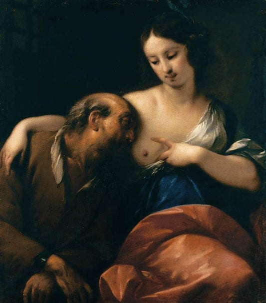 Roman Charity, vintage artwork by Carlo Francesco Nuvolone, 12x8" (A4) Poster
