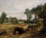 Boat Building Near Flatford Mill, vintage artwork by John Constable, 12x8" (A4) Poster