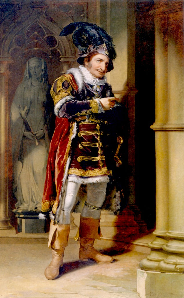 George Frederick Cooke in the Role of Richard III, vintage artwork by Thomas Sully, 12x8" (A4) Poster