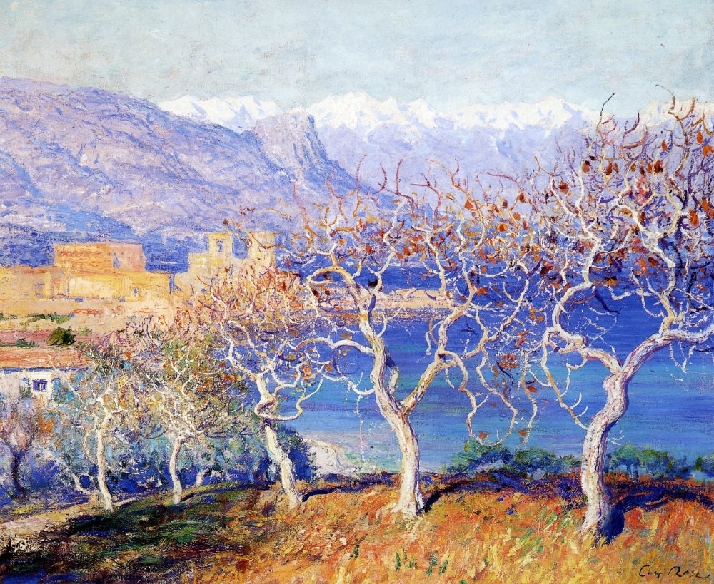 Fig Trees, Antibes by Guy Orlando Rose,A3(16x12")Poster