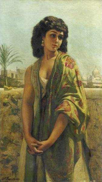 Leila, vintage artwork by George Hamilton Barrable, 12x8" (A4) Poster