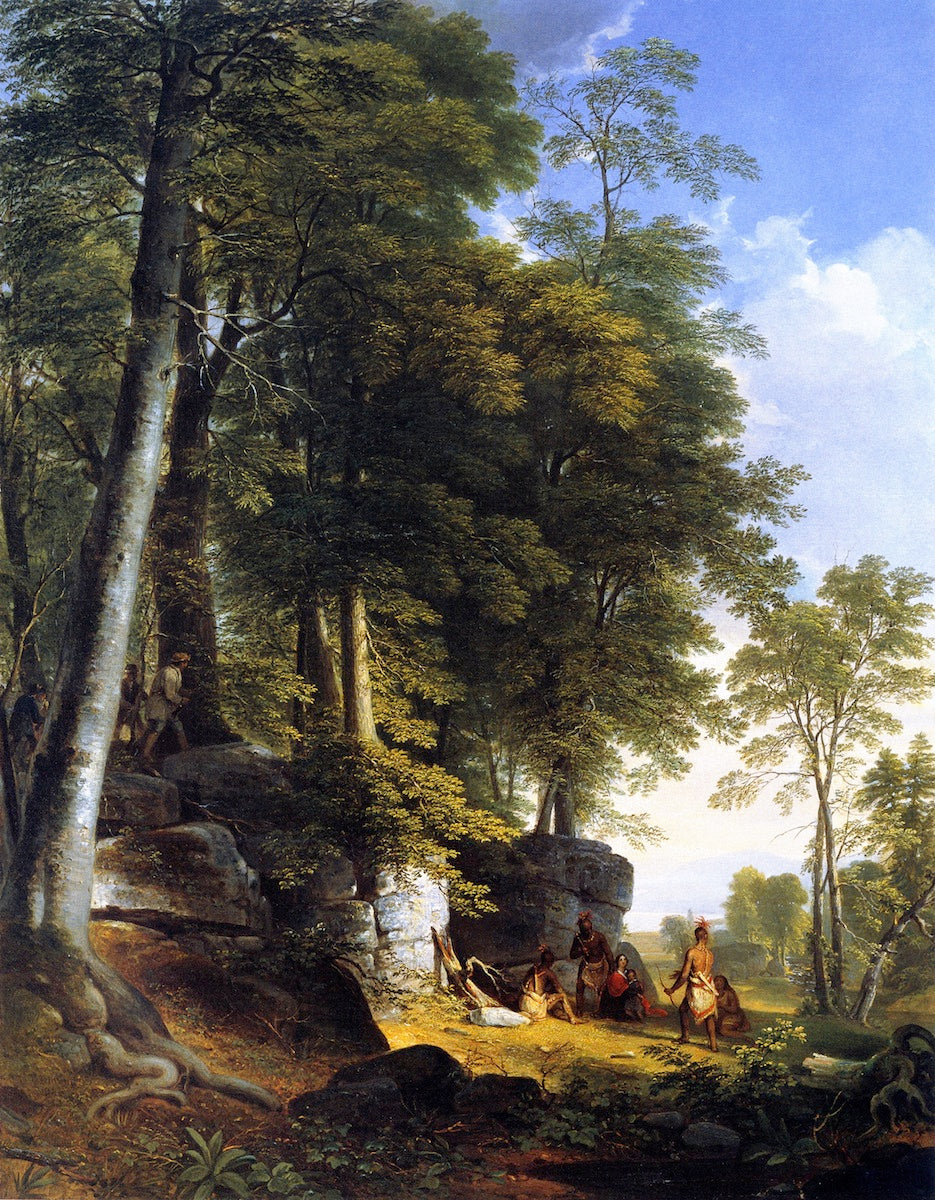Indian Rescue, vintage artwork by Asher Brown Durand, A3 (16x12") Poster Print