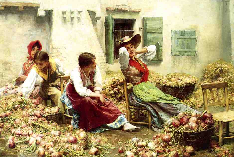 Italian Idyll by Charles Frederic Ulrich,A3(16x12")Poster
