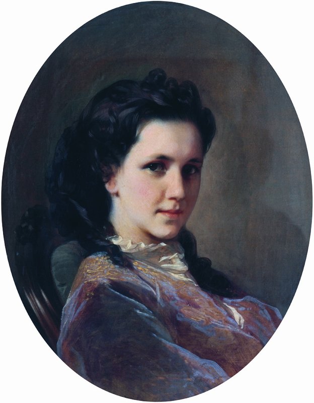 Portrait of N.P. Loshkareva, vintage artwork by Ivan Makarov, 12x8" (A4) Poster