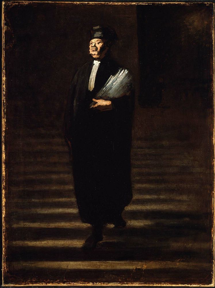 Triumphant Advocate, vintage artwork by Honore Daumier, A3 (16x12") Poster Print