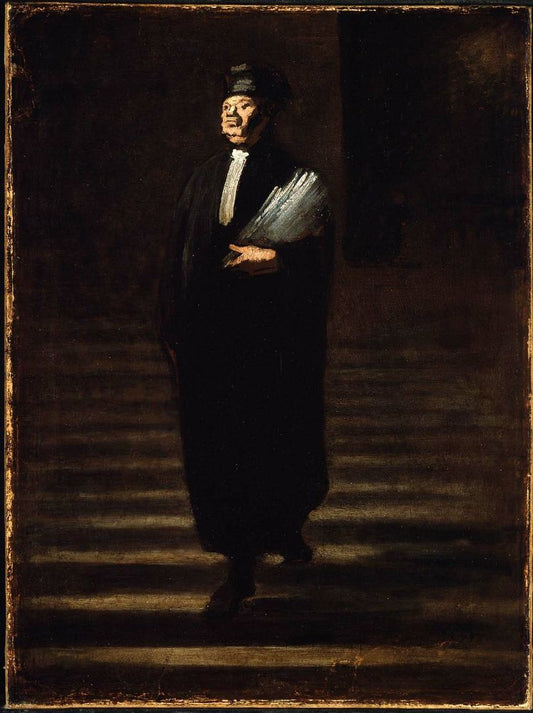 Triumphant Advocate, vintage artwork by Honore Daumier, A3 (16x12") Poster Print